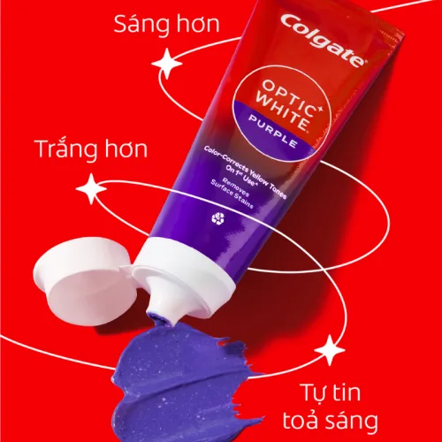 Colgate Optic White Purple 150g – Kem Đánh Răng