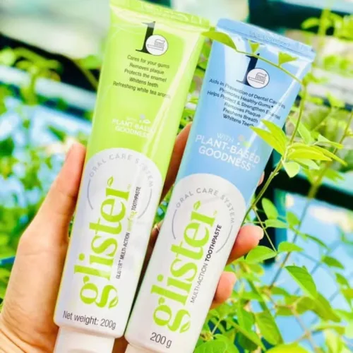 Kem đánh răng màu xanh lá Amway Glister, khối lượng 200g