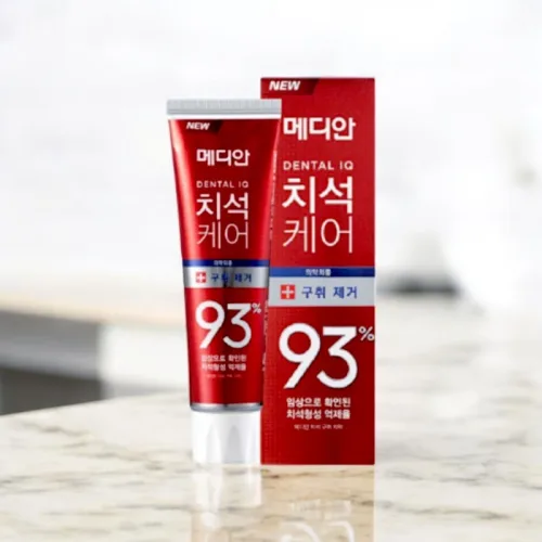 Nguồn hàng sỉ kem Đánh Răng Median Màu Đỏ Dental IQ 93% Tartar Toothpaste Badbreath 120g