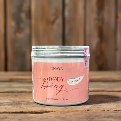 Kem Body Bông Onaya 400g dưỡng sáng và làm mềm mịn da