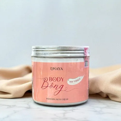 Kem Body Bông Onaya 400g dưỡng sáng và làm mềm mịn da