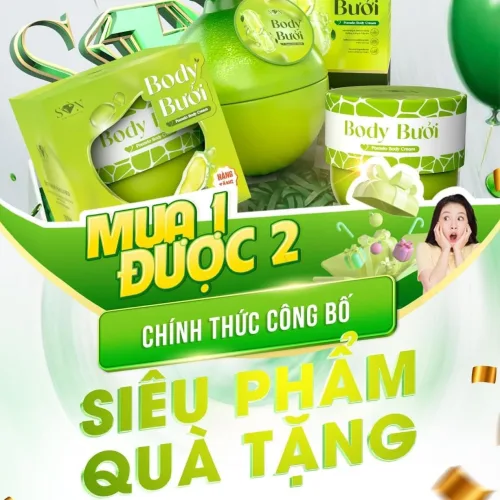 Mỹ phẩm SON Group: Kem Body Bưởi ưu đãi mua 1 tặng 1