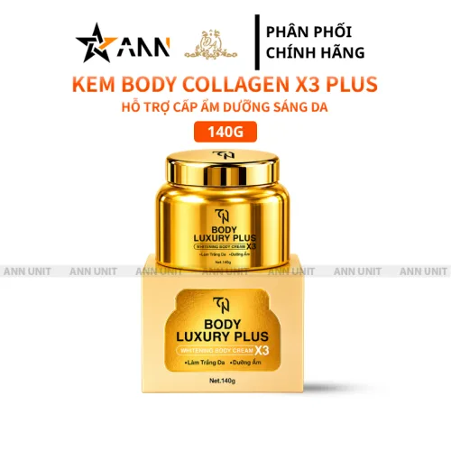 Nguồn hàng sỉ kem Body Collagen X3 Luxury Plus 140g Mỹ Phẩm Đông Anh - Phiên Bản Mới