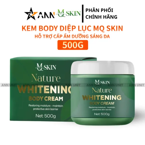 Chuyên sỉ kem Body Diệp Lục Mq Skin 500g - Kem Body Mqskin Nature Whitening Body Cream Chính Hãng