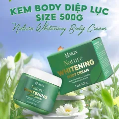 Chuyên sỉ kem Body Diệp Lục Mq Skin 500g - Kem Body Mqskin Nature Whitening Body Cream Chính Hãng