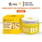Kem body B5 Hatagold Cosmetics dưỡng sáng da, màu kem, 100g