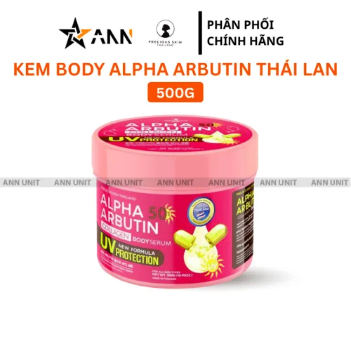 Kem body Alpha Arbutin Thái Lan dưỡng trắng, chống nắng 500g