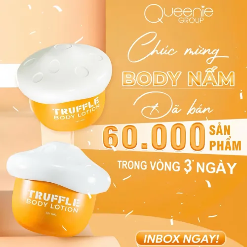 Chuyên sỉ kem Body Nấm Queenie Skin 180g - Tặng 1 Tẩy Tế Bào Chết Queenie Skin 50g