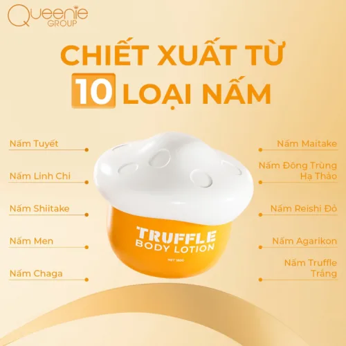 Chuyên sỉ kem Body Nấm Queenie Skin 180g - Tặng 1 Tẩy Tế Bào Chết Queenie Skin 50g