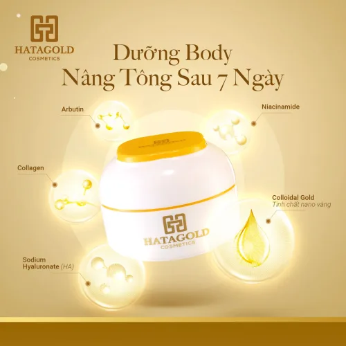 Kem Body Hatagold Cosmetics Tinh Chất Vàng