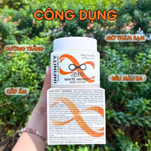 Kem dưỡng thể White Infinity 31may, hũ 200g