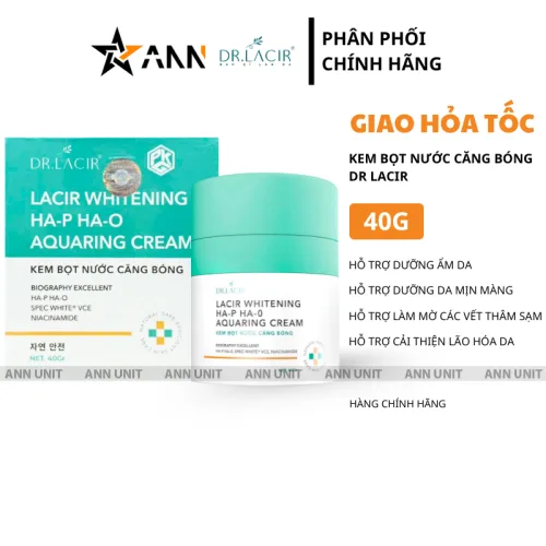 Kem dưỡng Aquaring Cream Dr Lacir HA-P HA-O ban đêm 40g