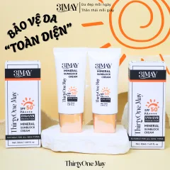 31May Mineral Sunblock Cream SPF50+ PA++++ 50ml