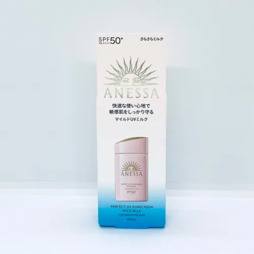 Anessa Hồng Mild Milk Perfect UV Sunscreen SPF50+/PA++++ 60ml