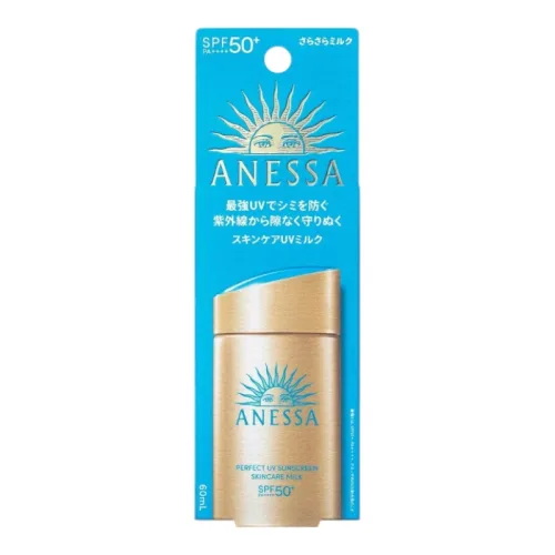 Kem chống nắng Anessa Perfect UV Sunscreen Skincare Milk màu xanh 60ml