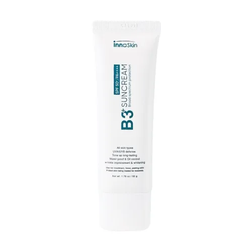 Shop sỉ kem Chống Nắng B3 InnoSkin Màu Xanh Cho Da Khô