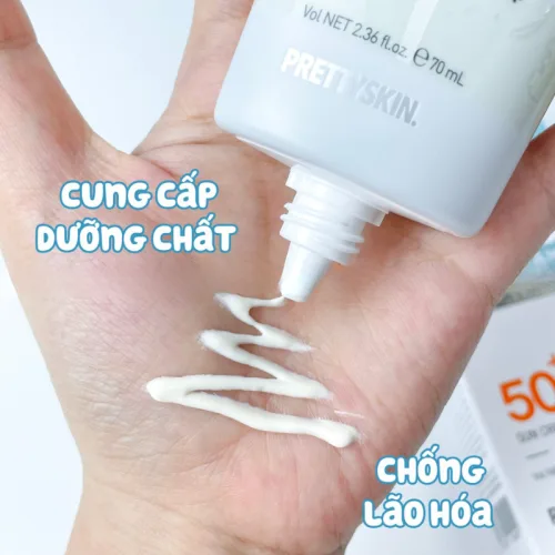 Kem chống nắng dưỡng sáng PrettySkin B5 50 ml màu xanh ngọc