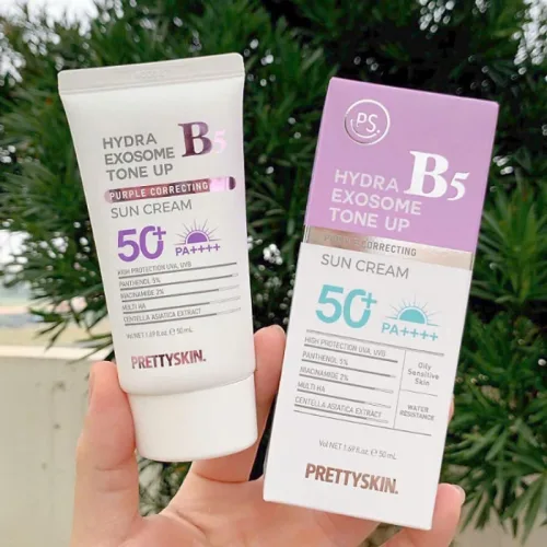 Chỗ sỉ kem Chống Nắng B5 PrettySkin 50ml Màu Tím - Hỗ Trợ Chống Nắng Dưỡng Sáng Cải Thiện Lão Hóa Da