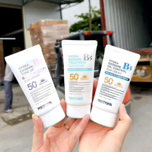 Chỗ sỉ kem Chống Nắng B5 PrettySkin 50ml Màu Tím - Hỗ Trợ Chống Nắng Dưỡng Sáng Cải Thiện Lão Hóa Da