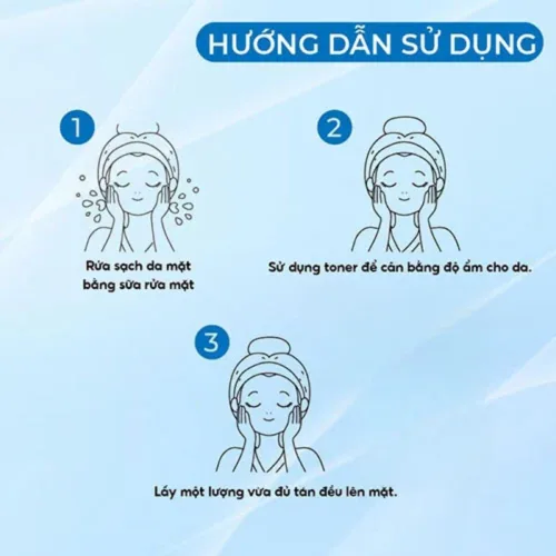 PrettySkin Kem Chống Nắng B5 Màu Xanh Dương Đậm 50ml