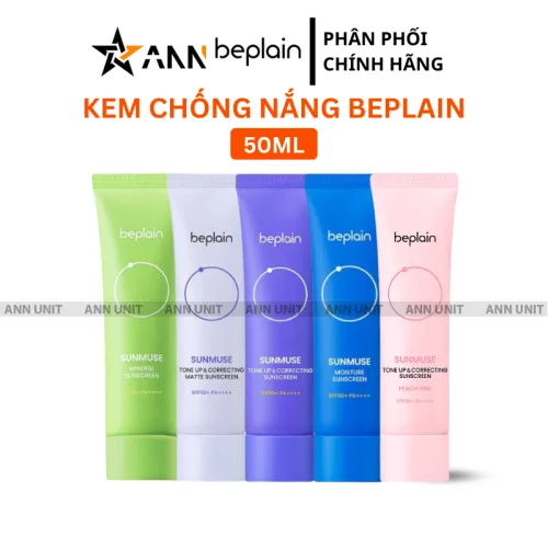 Beplain Sunmuse kem chống nắng SPF50+ PA++++ 50ml, mọi loại da