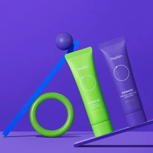 Beplain Sunmuse kem chống nắng màu xanh lá cho da dầu mụn 50ml