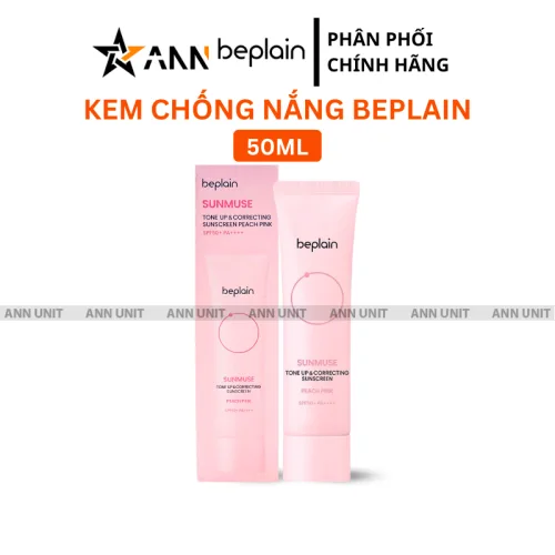 Chuyên sỉ kem Chống Nắng Beplain Sunmuse Tone Up Màu Hồng Dâu 50ml