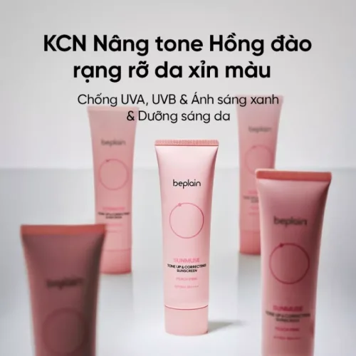 Chuyên sỉ kem Chống Nắng Beplain Sunmuse Tone Up Màu Hồng Dâu 50ml