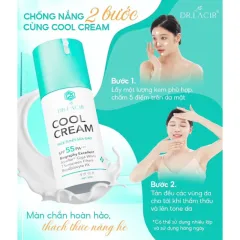 Shop sỉ kem Chống Nắng Dr Lacir Cool Cream Face Tuyết Sữa Gạo Dưỡng Trắng Da Ban Ngày 50g