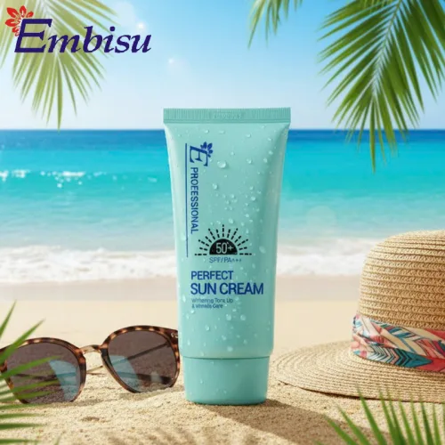 Shop sỉ kem Chống Nắng Embisu 50+ Spf/Pa+++ Hàn Quốc 70ml - Hỗ Trợ Bảo Vệ Da Nâng Tone Nhẹ