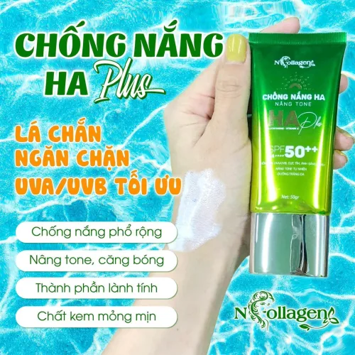 Chỗ sỉ kem Chống Nắng HA Plus N Collagen Nâng Tone