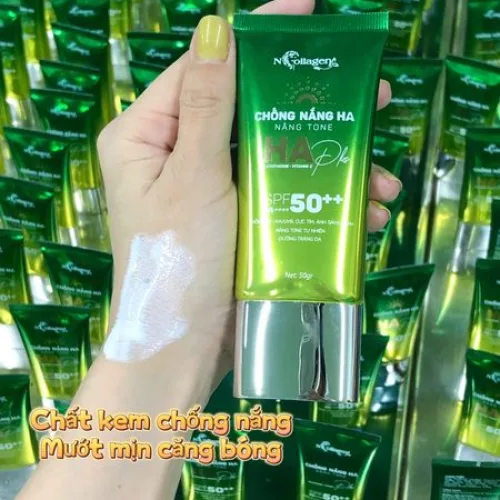 Chỗ sỉ kem Chống Nắng HA Plus N Collagen Nâng Tone