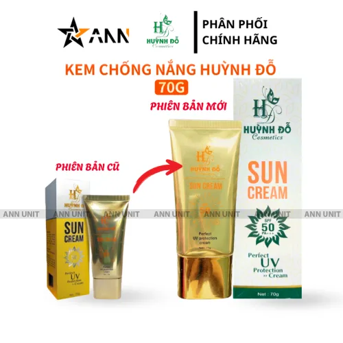 Kem Chống Nắng Hiệu Huỳnh Đỗ 70g Phiên Bản Mới