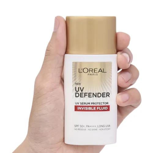 Kem chống nắng L'Oréal Paris Defender Serum Invisible Resist SPF50+ 50ml Vạch Đỏ