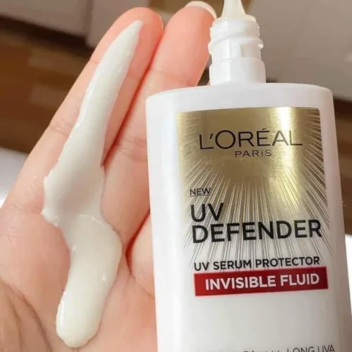 Kem chống nắng L'Oréal Paris Defender Serum Invisible Resist SPF50+ 50ml Vạch Đỏ