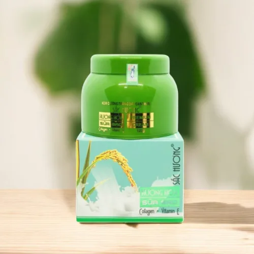 Kem dưỡng da body Sắc Hương hương hoa sữa gạo, hộp xanh 130ml