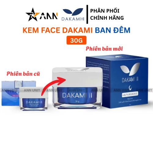 Kem Dakami II dưỡng da mặt ban đêm phiên bản mới 30g