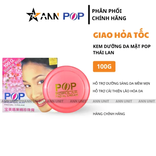 Chỗ sỉ kem Dưỡng Da Mặt Pop Thái Lan 100g