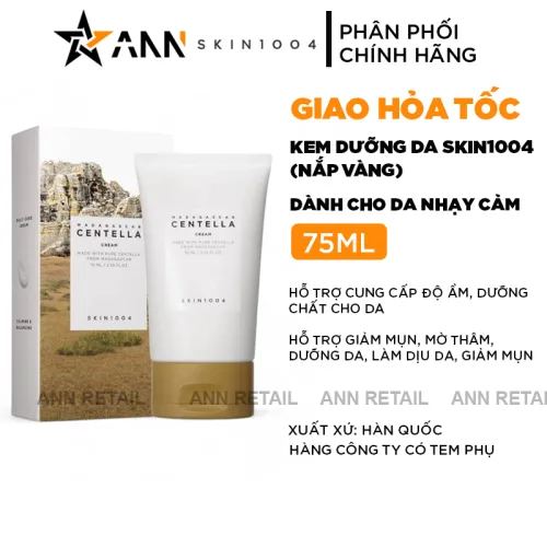 Skin1004 Madagascar Centella Cream Kem Dưỡng Ẩm Rau Má 75ml
