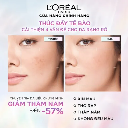 Chuyên sỉ kem Dưỡng L'Oreal Sáng Mịn Mờ Thâm Nám Ban Ngày Size Mini 15ml