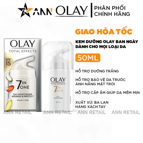 Olay Total Effects 7 in 1 Kem Dưỡng Ban Ngày SPF15 50ml