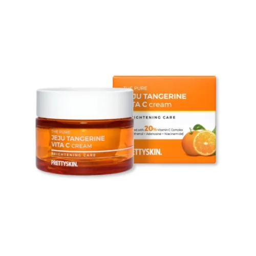 Kem dưỡng da Prettyskin The Pure Jeju Tangerine Vita C 52ml