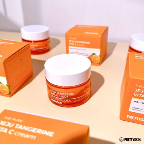 Kem dưỡng da Prettyskin The Pure Jeju Tangerine Vita C 52ml