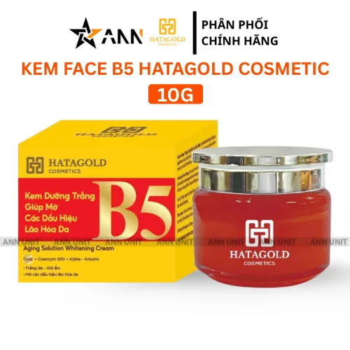 Kem B5 Hatagold Cosmetics dưỡng sáng da màu đỏ 10 g