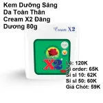 Chuyên sỉ kem Dưỡng Sáng Da Toàn Thân Cream X2 Đăng Dương 80g