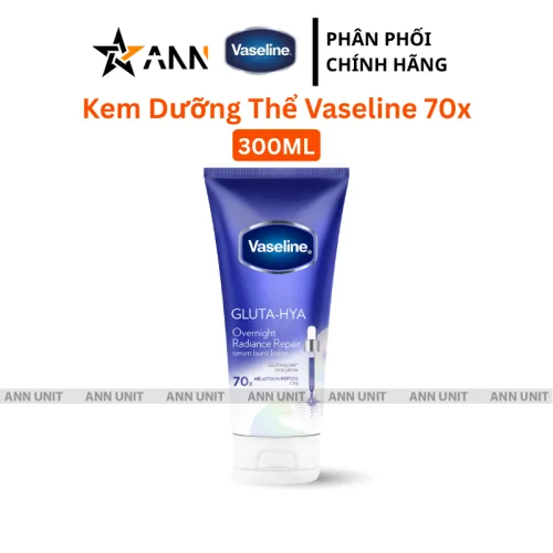 Vaseline Gluta Hya 70X Gluta Hya Dưỡng Thể Màu Xanh