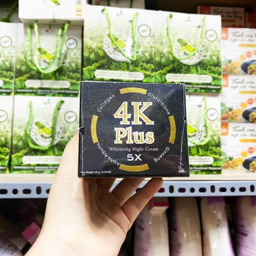 Chỗ sỉ kem Dưỡng Trắng Da Ban Đêm 4K Plus 5X Màu Đen