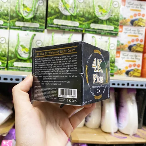 Chỗ sỉ kem Dưỡng Trắng Da Ban Đêm 4K Plus 5X Màu Đen
