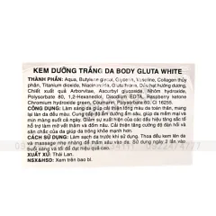 Shop sỉ kem Dưỡng Trắng Da Body Gluta White 170g