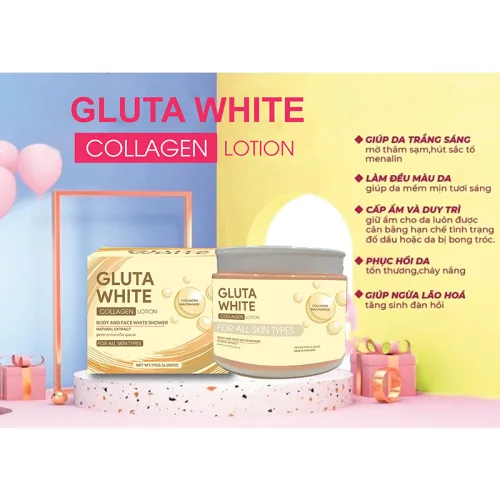 Shop sỉ kem Dưỡng Trắng Da Body Gluta White 170g